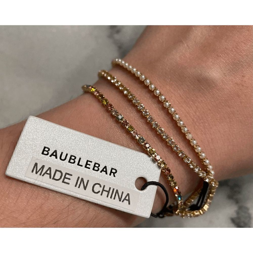 BaubleBar Ariyah Assorted Slide Tennis Bracelets Set of 3